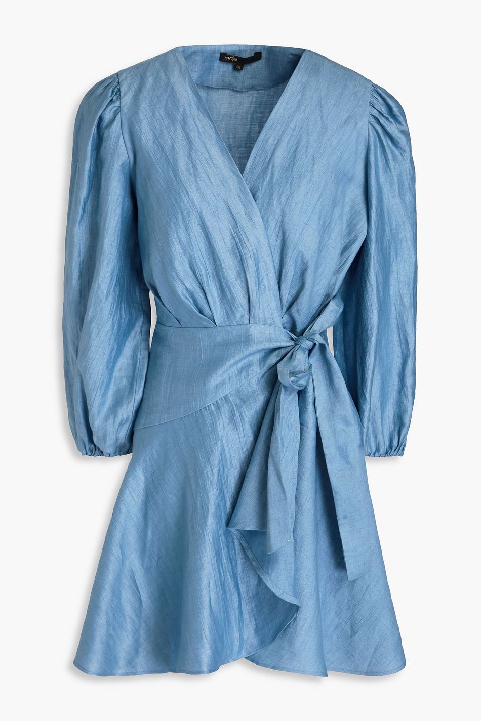 DRAPED FRONT WRAP DRESS MIGHTY MEOW