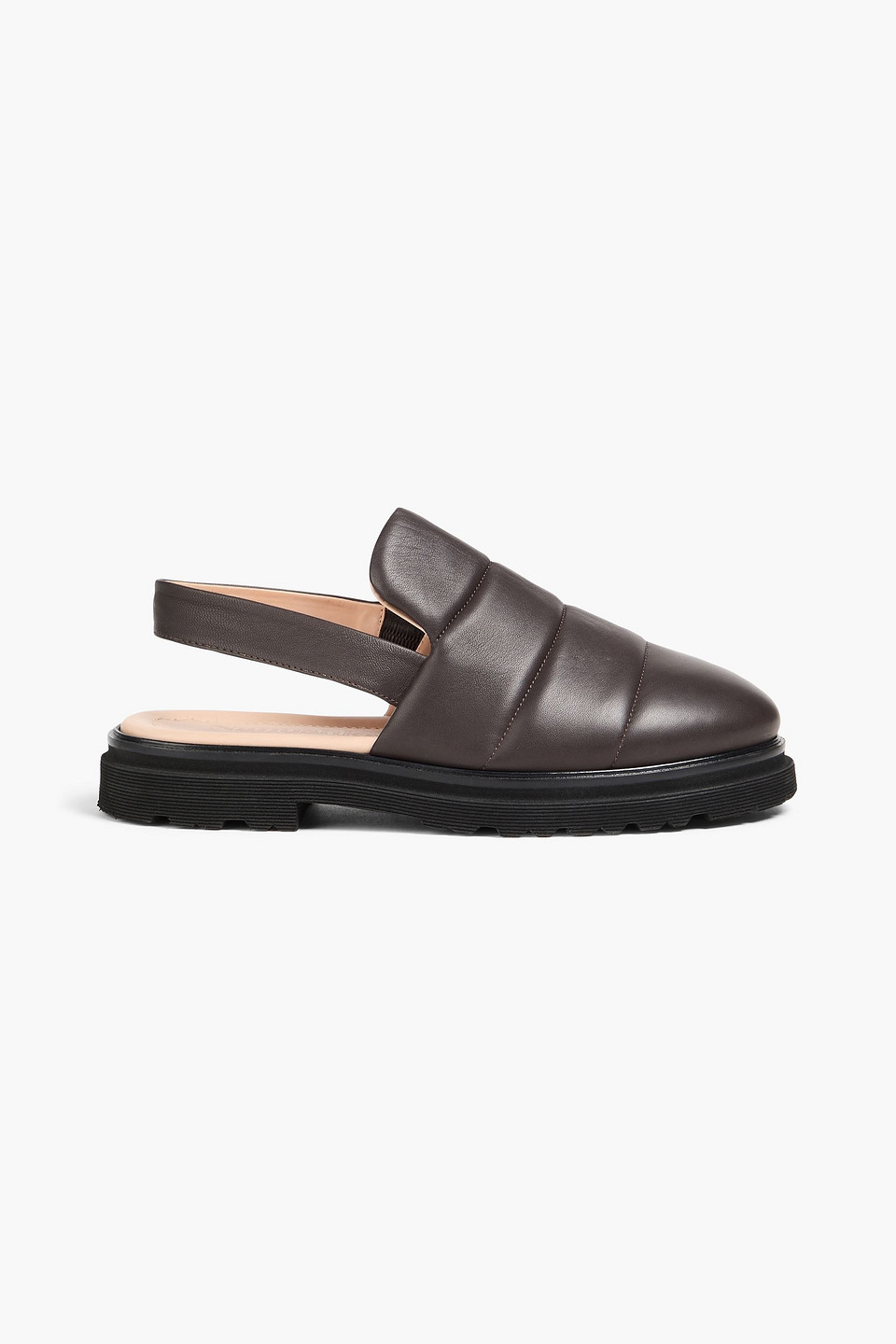 Nanushka - Sean leather slingback sandals - Brown - EU 44