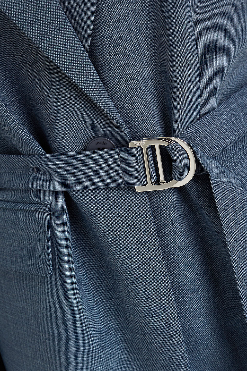 MAJE BLAZER AUS WEBSTOFF MIT GÜRTEL