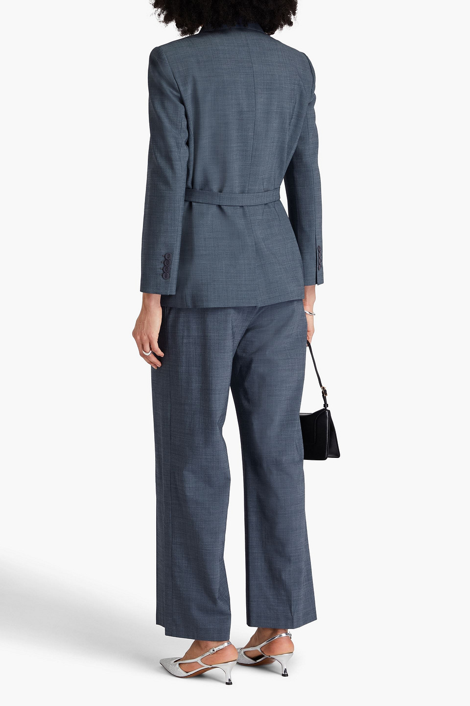 MAJE BLAZER AUS WEBSTOFF MIT GÜRTEL