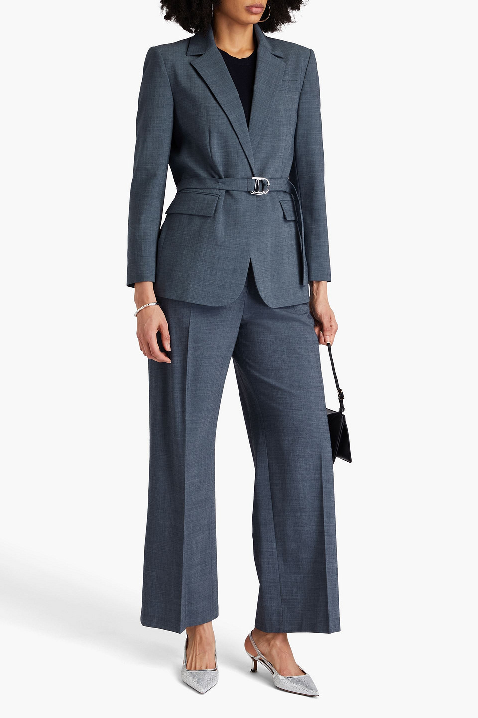 MAJE BLAZER AUS WEBSTOFF MIT GÜRTEL