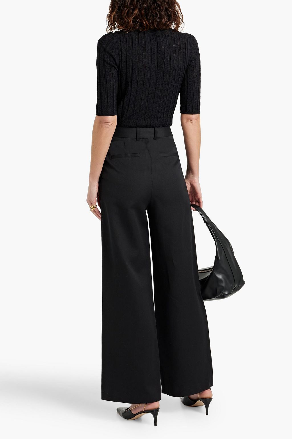 LOULOU STUDIO Culli cropped pointelle-knit top