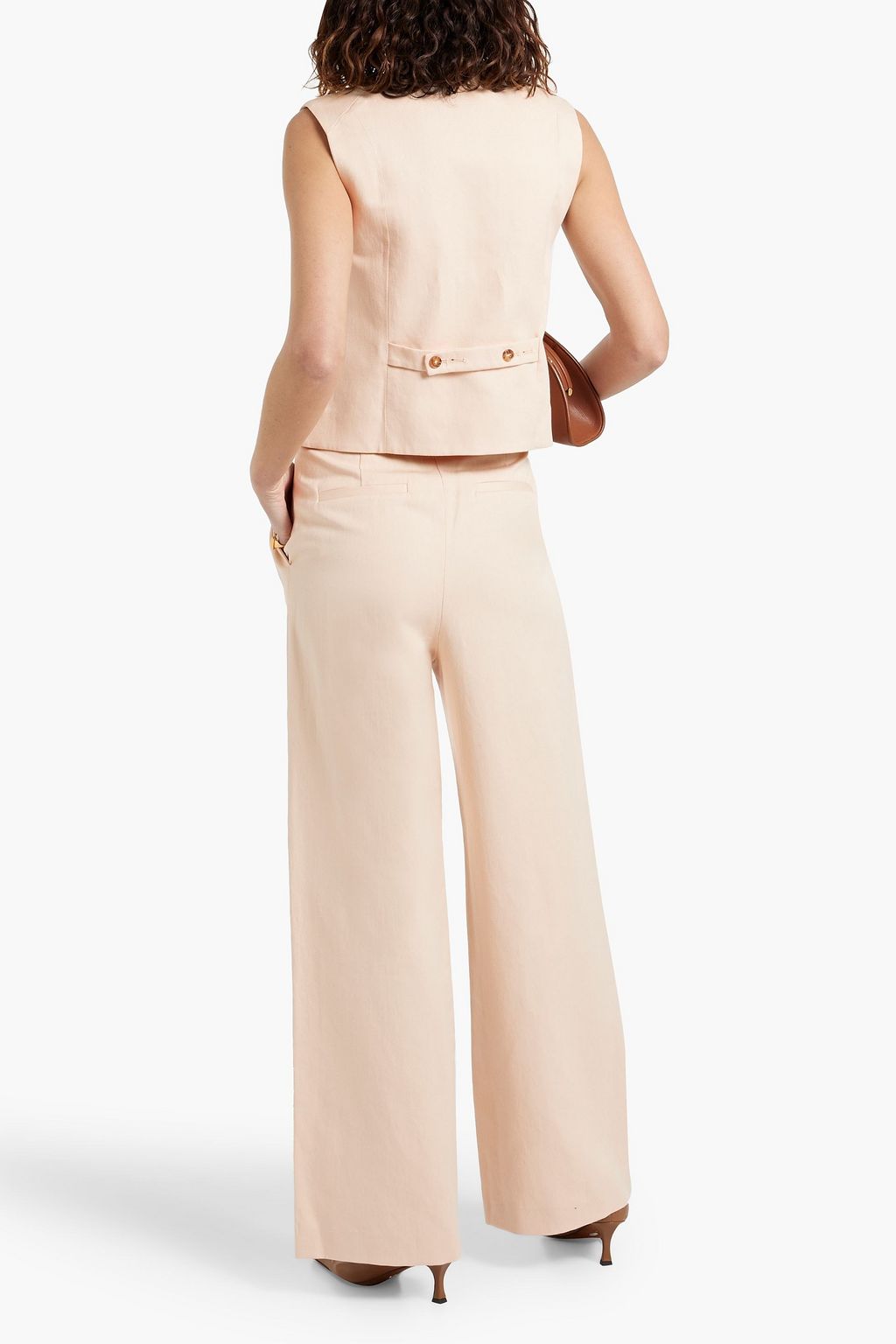 LOULOU STUDIO Iba cotton and linen-blend twill vest