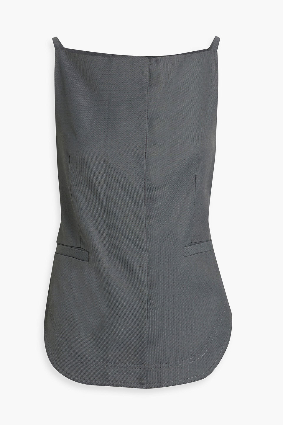 Loulou Studio Mihant Twill Top In Anthracite