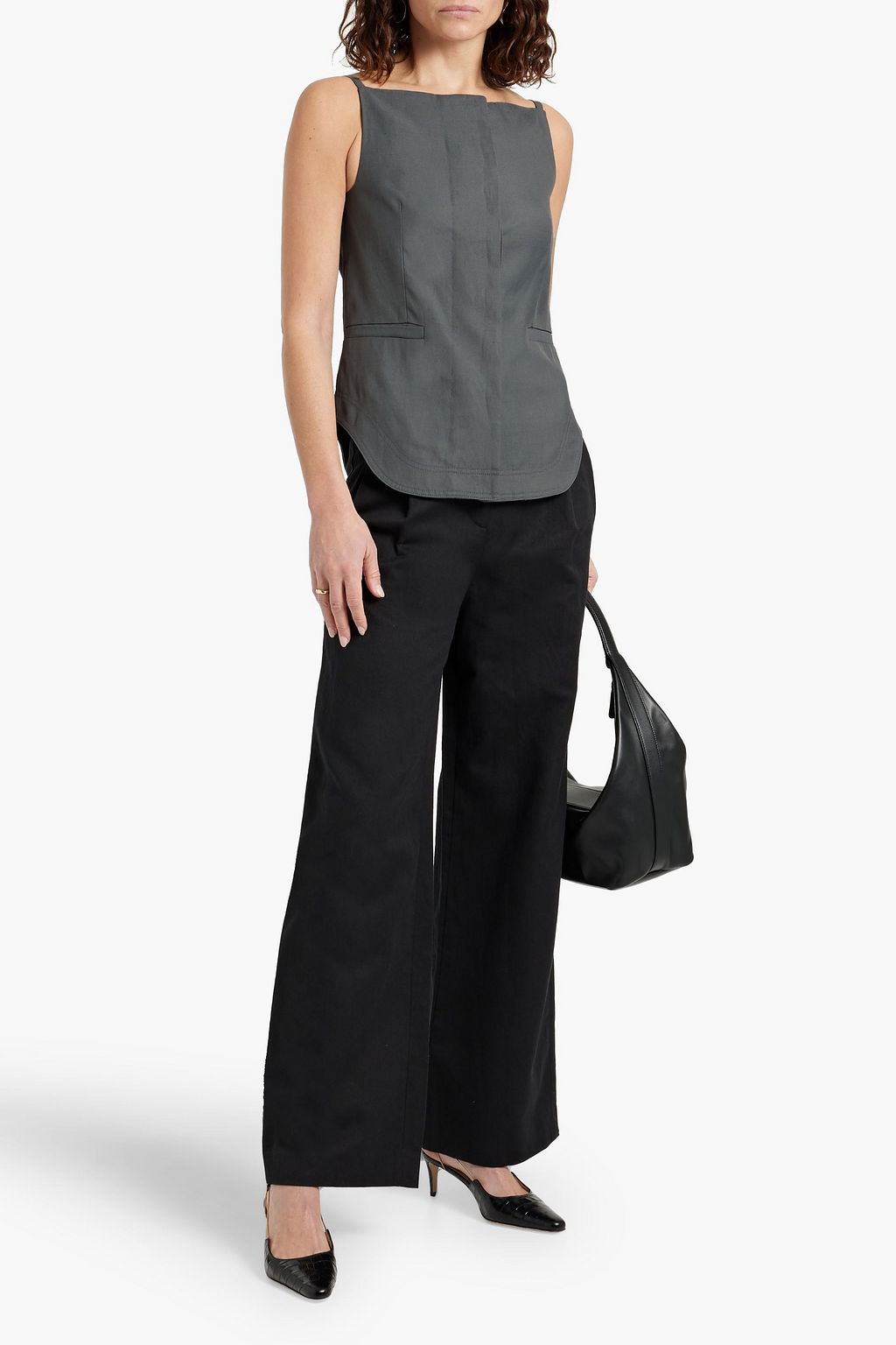 LOULOU STUDIO Mihant twill top