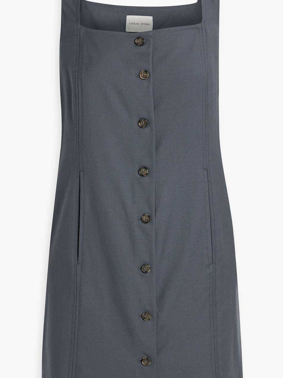 idon wool-twill mini dress