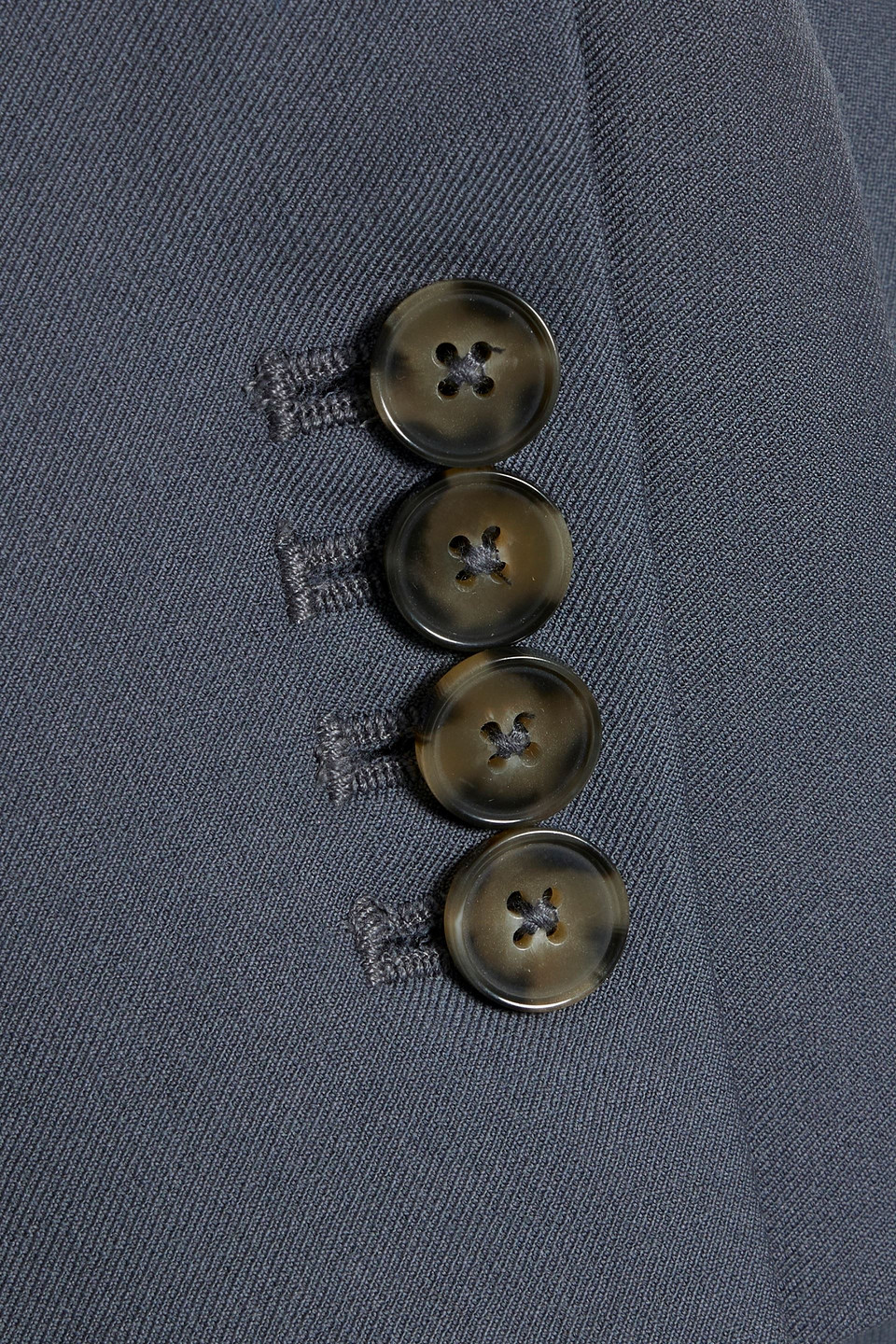LOULOU STUDIO DONAU DOUBLE-BREASTED WOOL-TWILL BLAZER