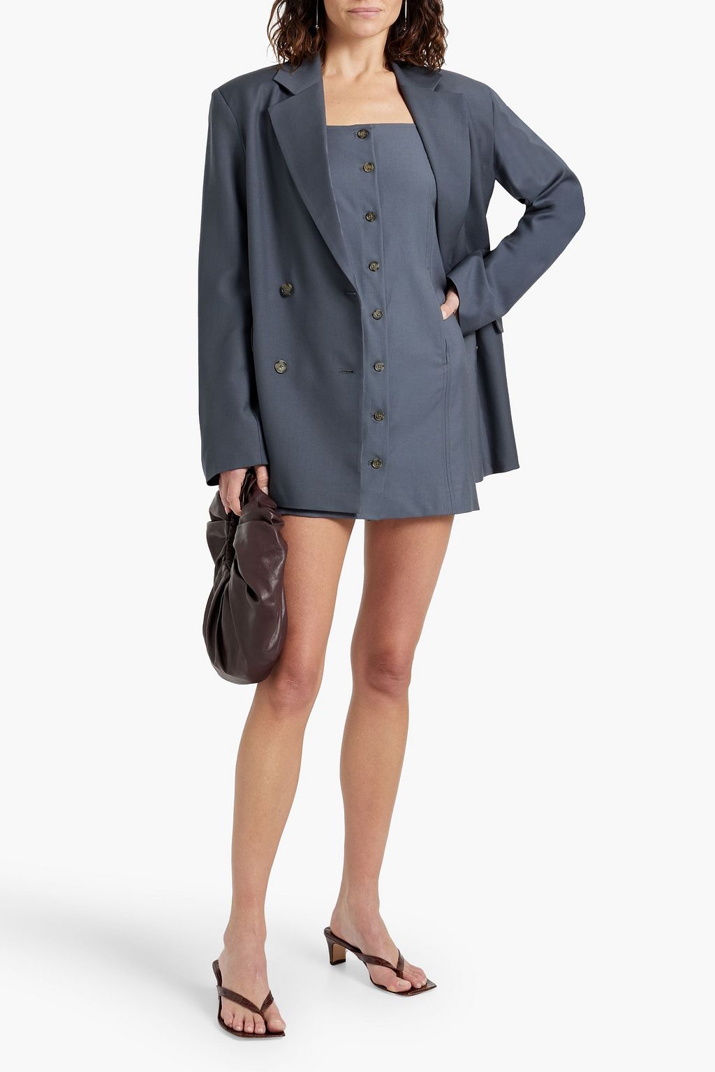 LOULOU STUDIO Donau double-breasted wool-twill blazer