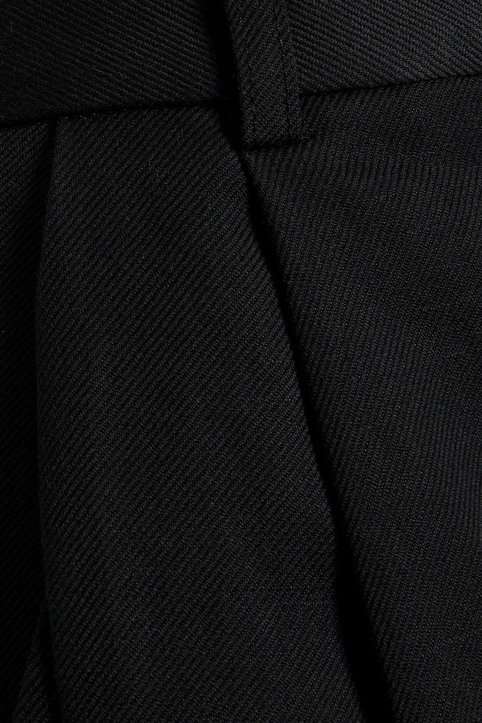 Shop Loulou Studio Idai Cotton And Linen-blend Twill Wide-leg Pants In Black