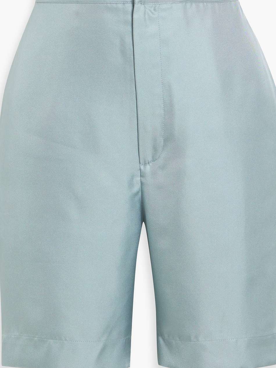 poseidon silk-twill shorts