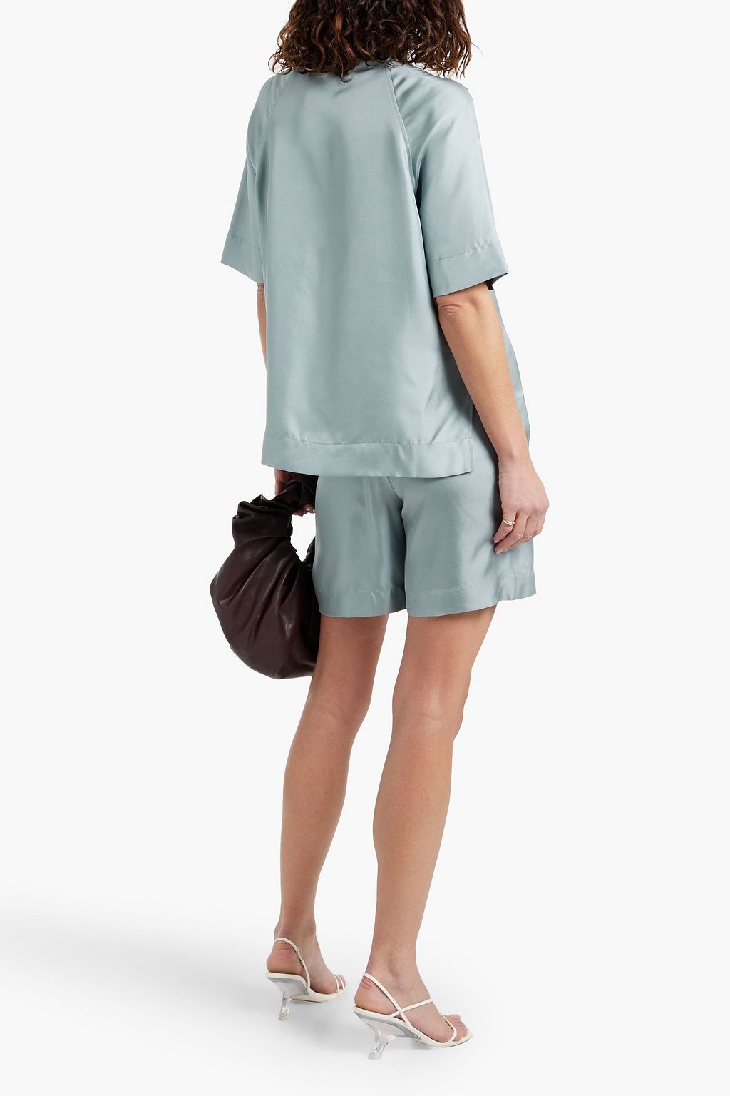 LOULOU STUDIO Zeus silk-twill top