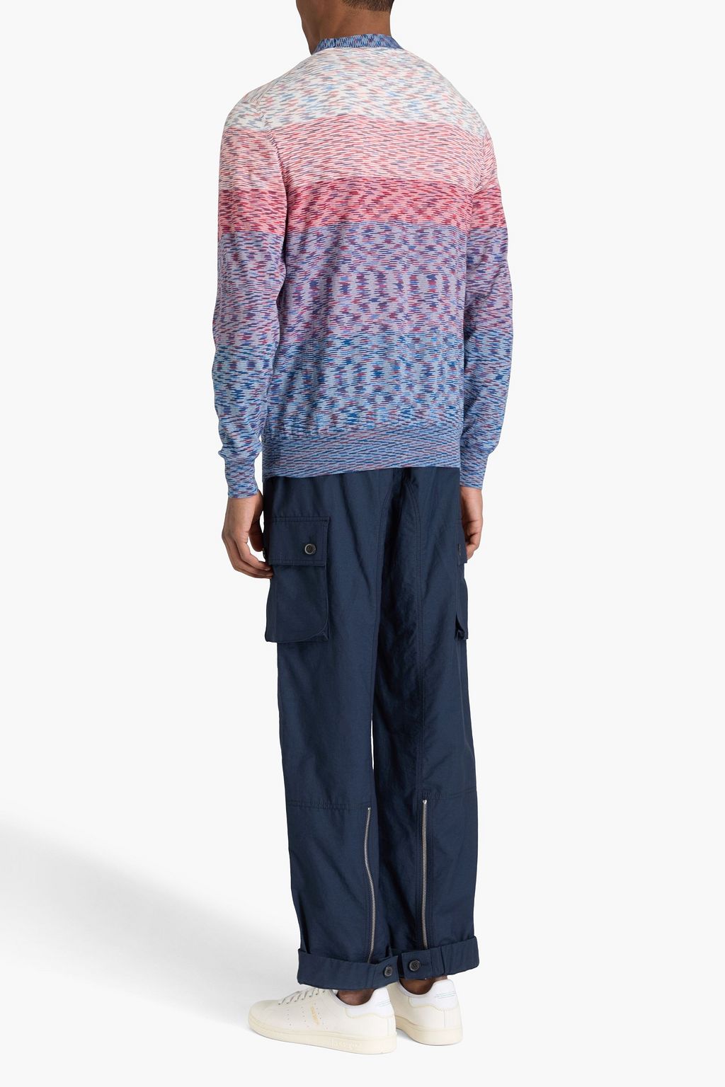 MISSONI كارديغان من القطن بألوان متداخلة