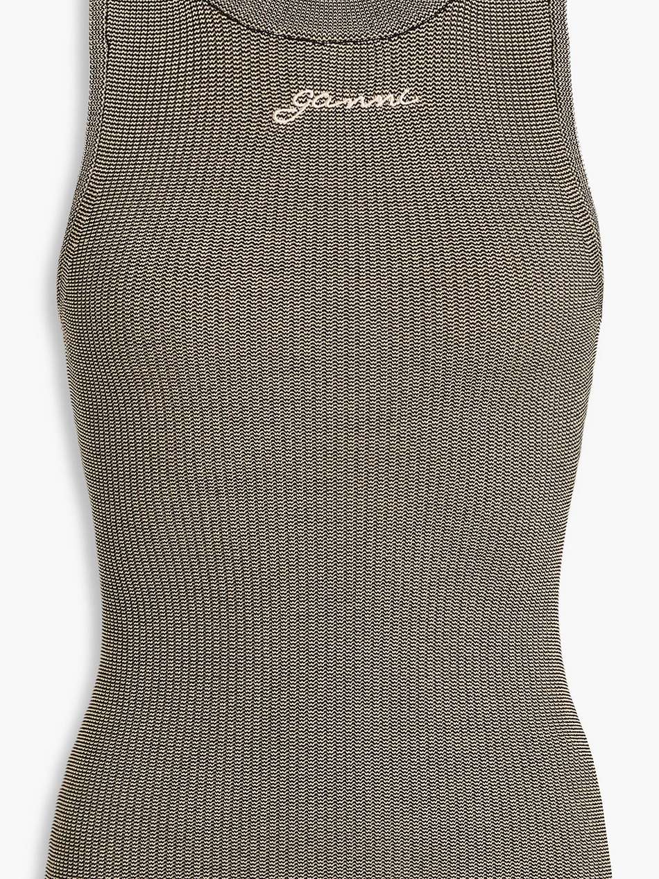 ribbed-knit tank