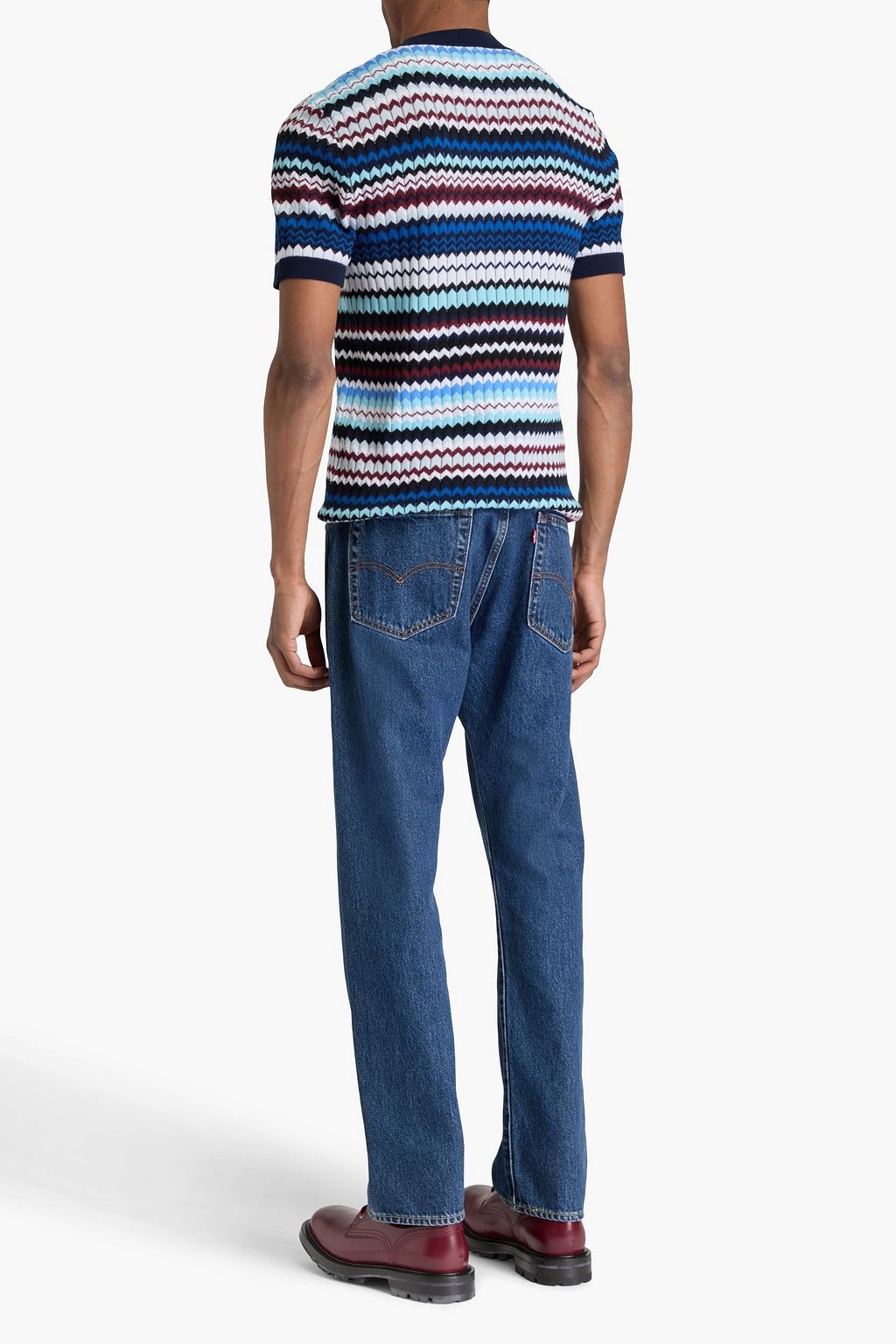 MISSONI 자카드 니트 코튼 티셔츠