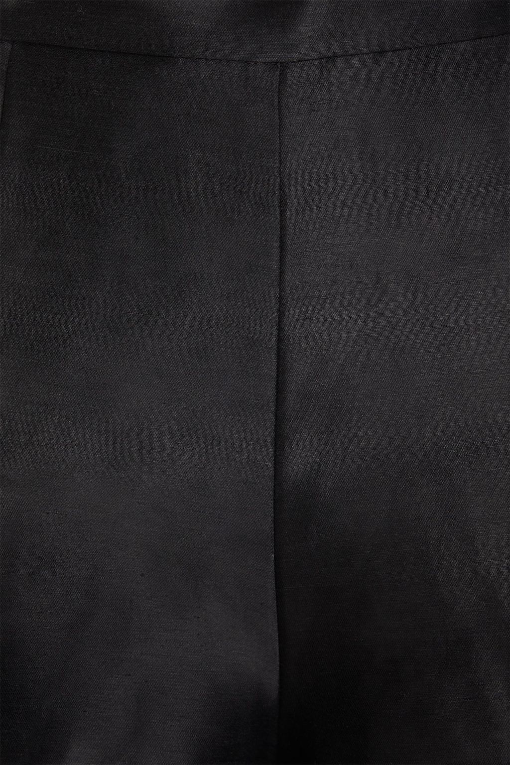 MAJE Studded linen-blend shorts
