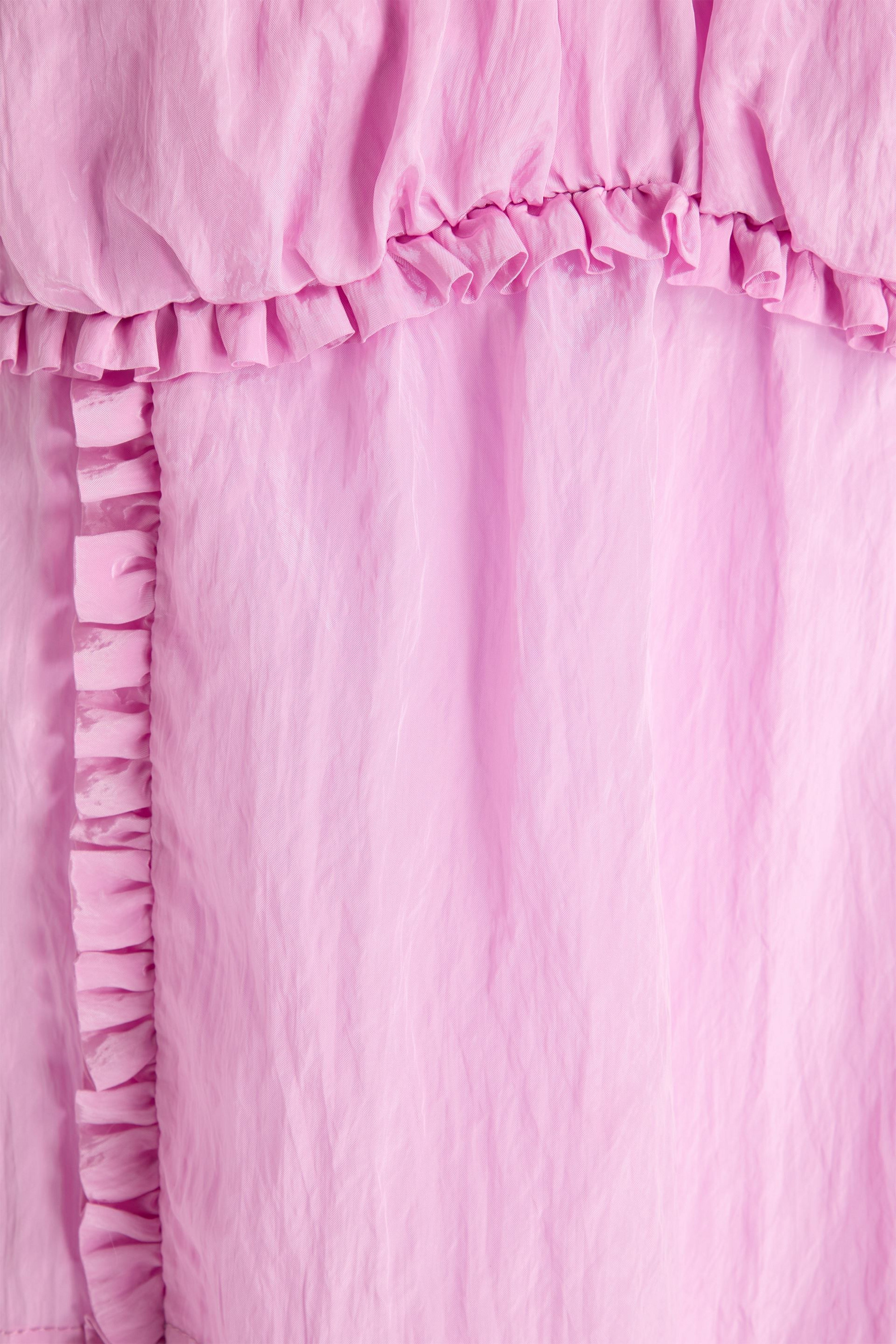 GANNI Ruffled taffeta top thumbnail