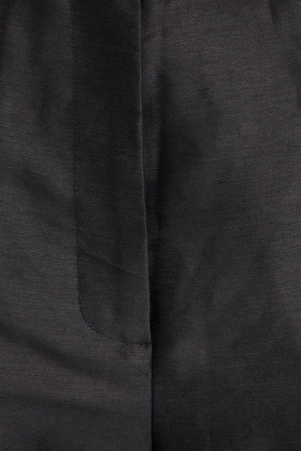 MAJE Studded linen-blend flared pants