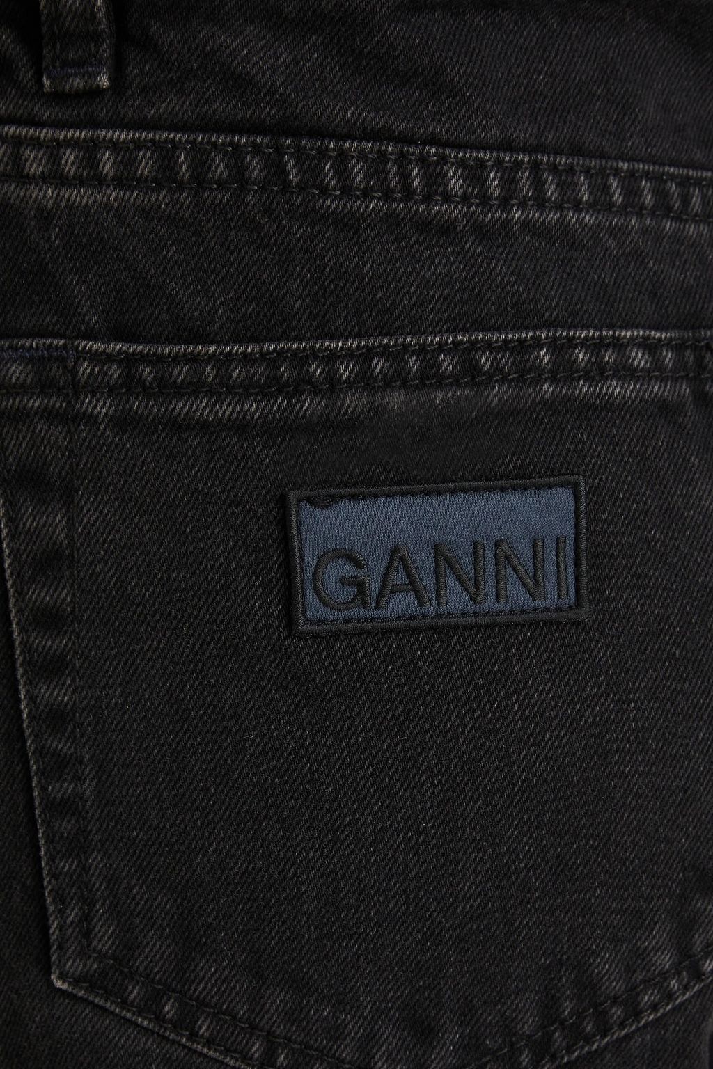GANNI جينز بأرجل واسعة وبخصر مرتفع