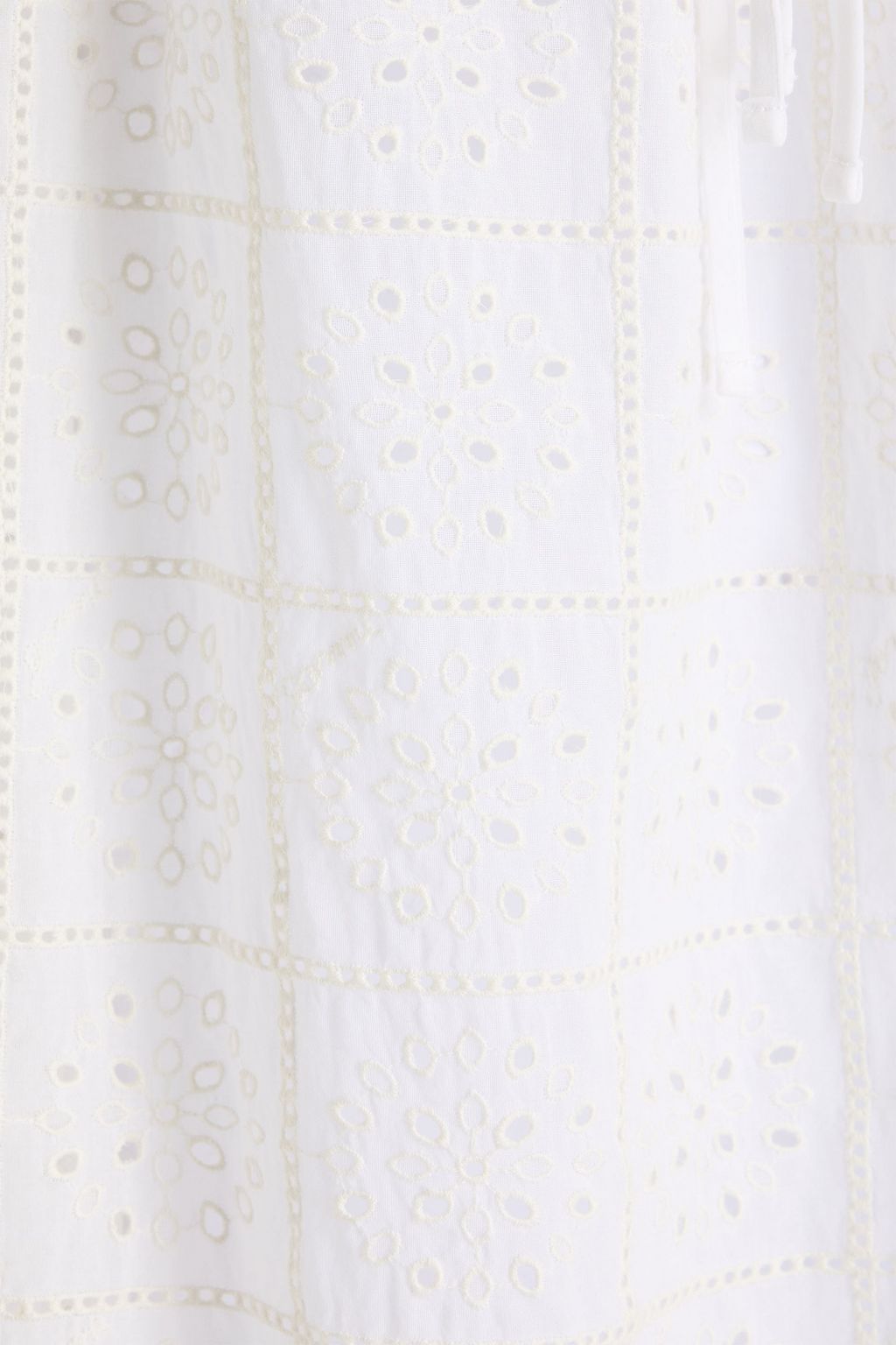 GANNI コットン カバーアップ ラッフル付き イギリス刺繍入り