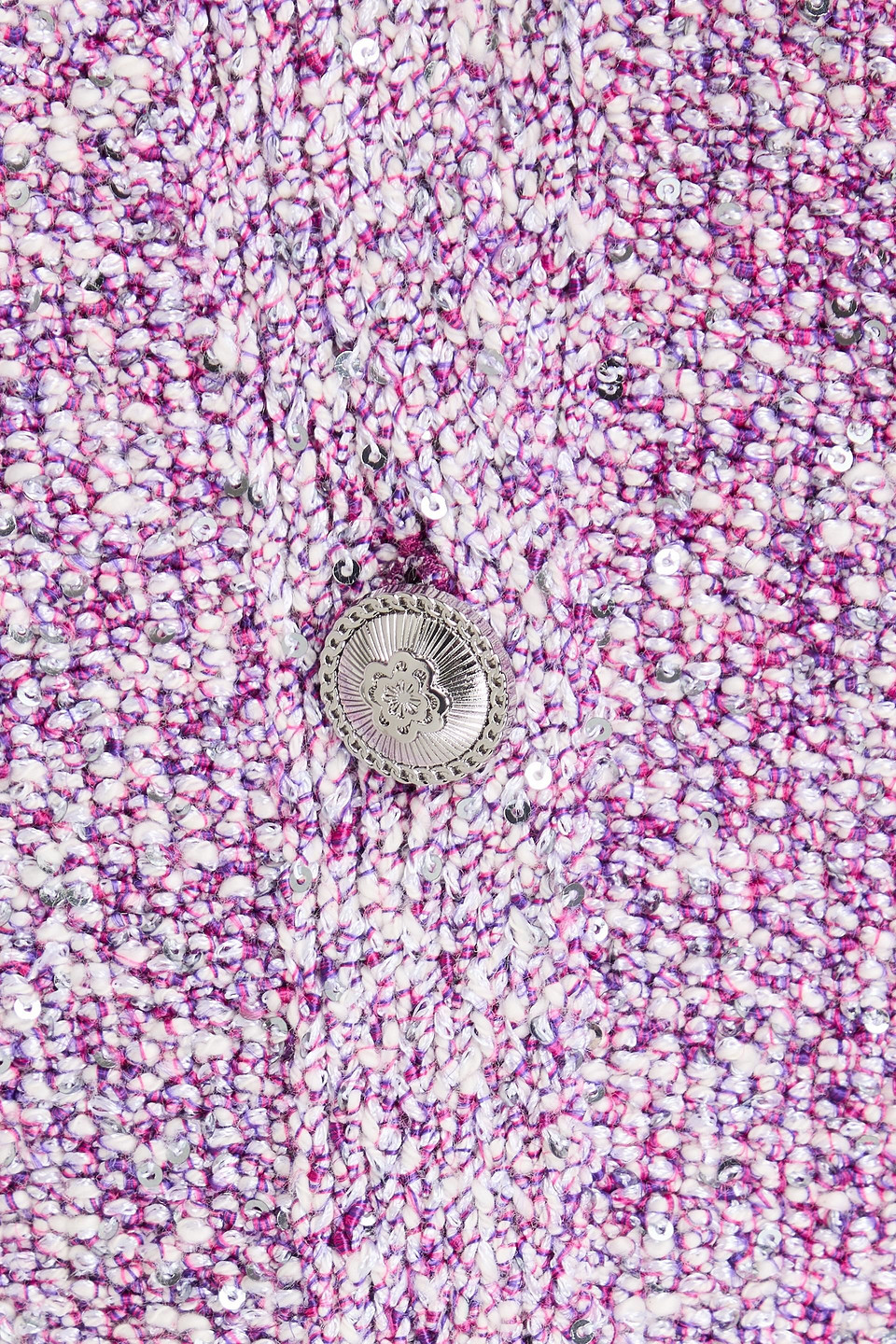 Maje Sequinned Cardigan In Violett