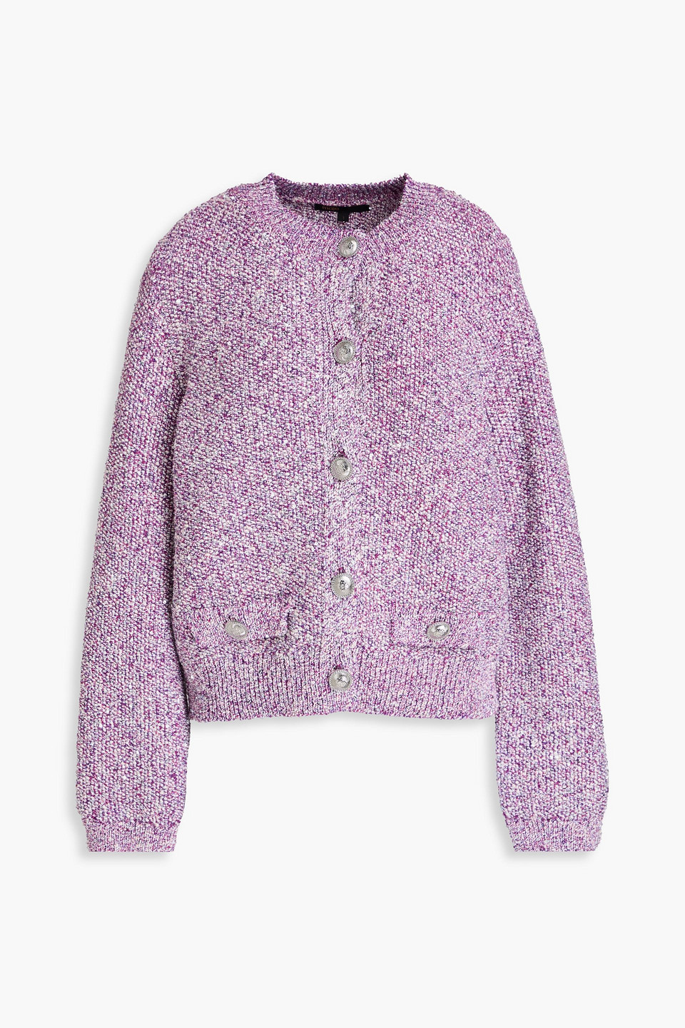 Maje Sequinned Cardigan In Violett