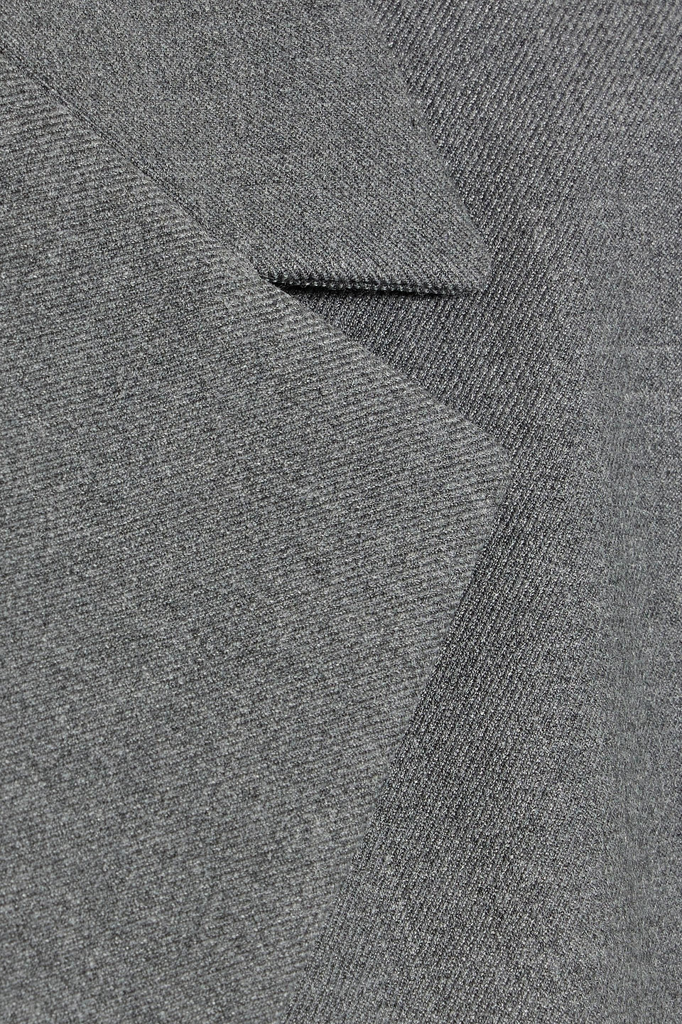 Maje Belted Twill Blazer In Gray