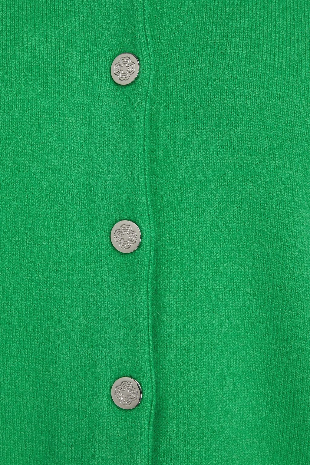 MAJE ウール混 カーディガン スナップボタン付き