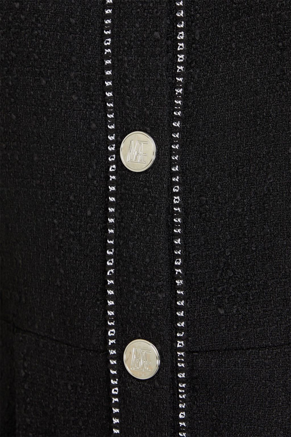 MAJE Chain-embellished tweed mini dress
