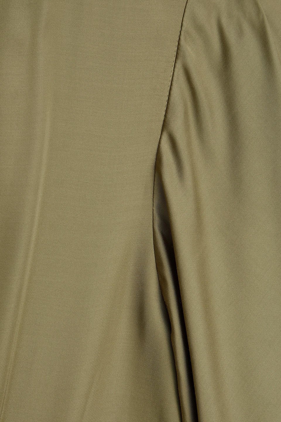 MAJE TWISTED CUTOUT SATIN MAXI DRESS