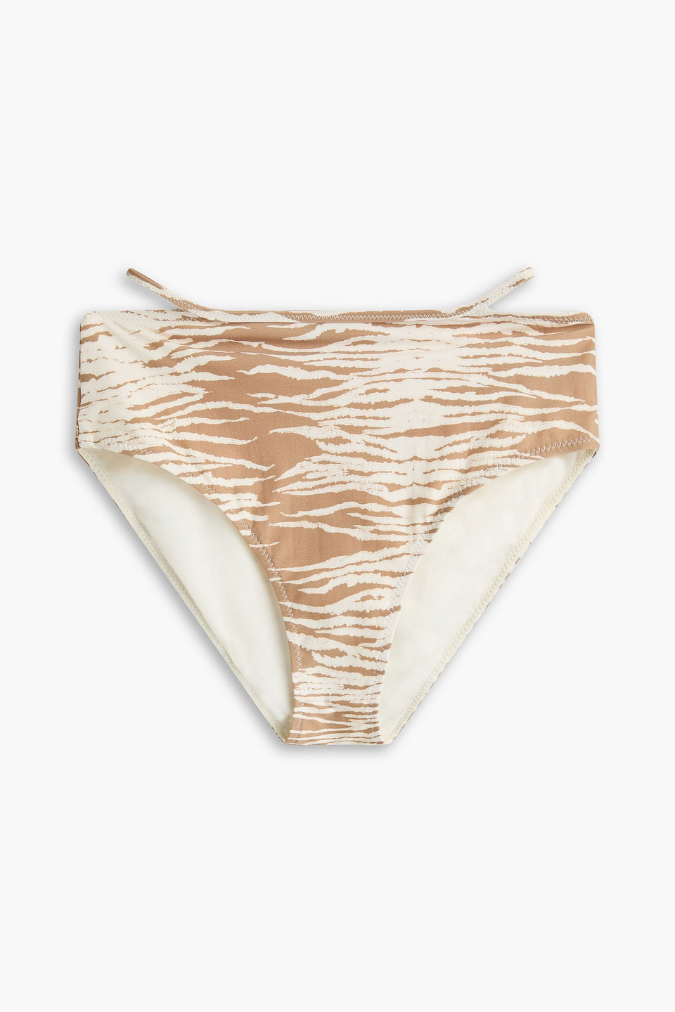 Ganni Cutout Tiger-print Bikini Briefs