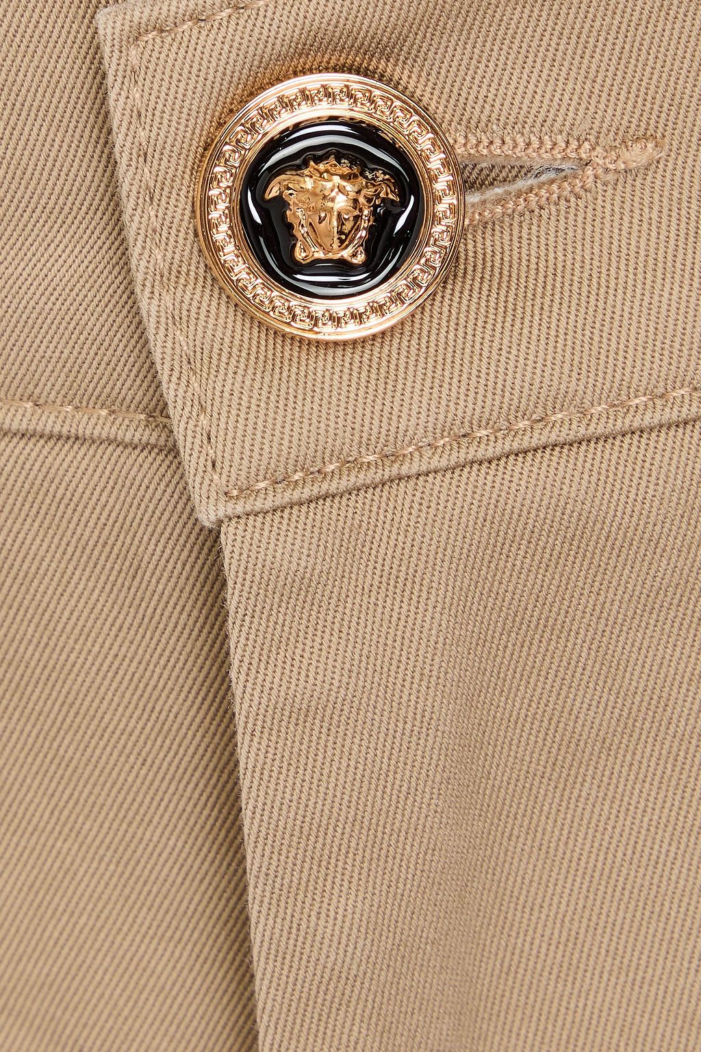 VERSACE Cotton-twill chinos