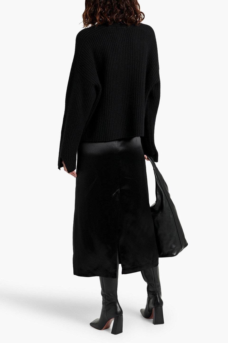 LOULOU STUDIO CARVI RIBBED CASHMERE SWEATER