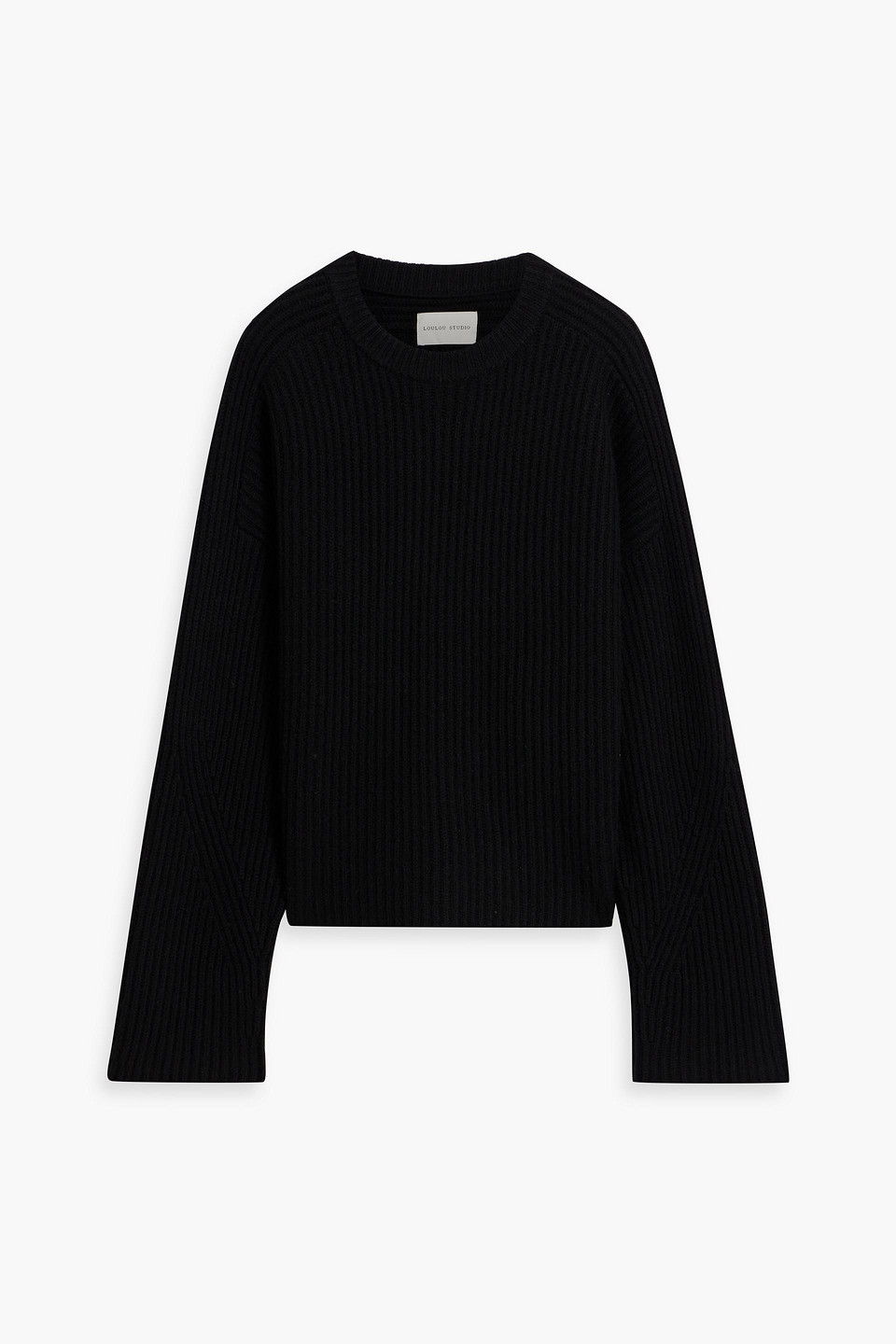 Loulou Studio Carvi Ribbed Cashmere Sweater In Black