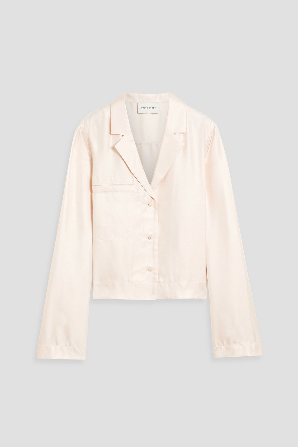 LOULOU STUDIO ALOMA SILK-TWILL SHIRT