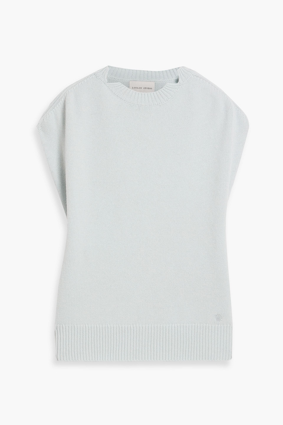 Loulou Studio Sagar Merino Wool And Cashmere-blend Vest In Sky Blue