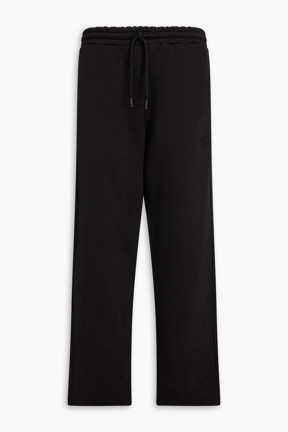 Missoni French Cotton-terry Sweatpants In Black
