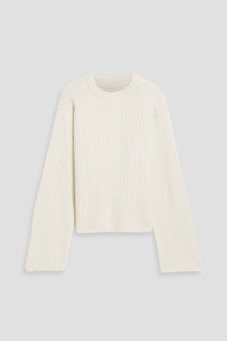 Loulou Studio Carvi Ribbed Cashmere Sweater In Ivory
