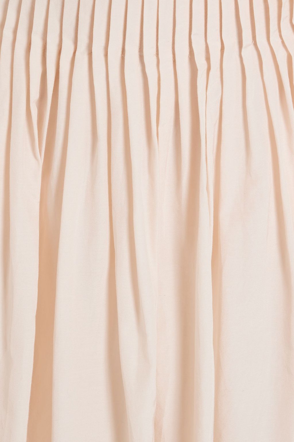 LOULOU STUDIO Artemis pleated cotton and silk-blend midi skirt