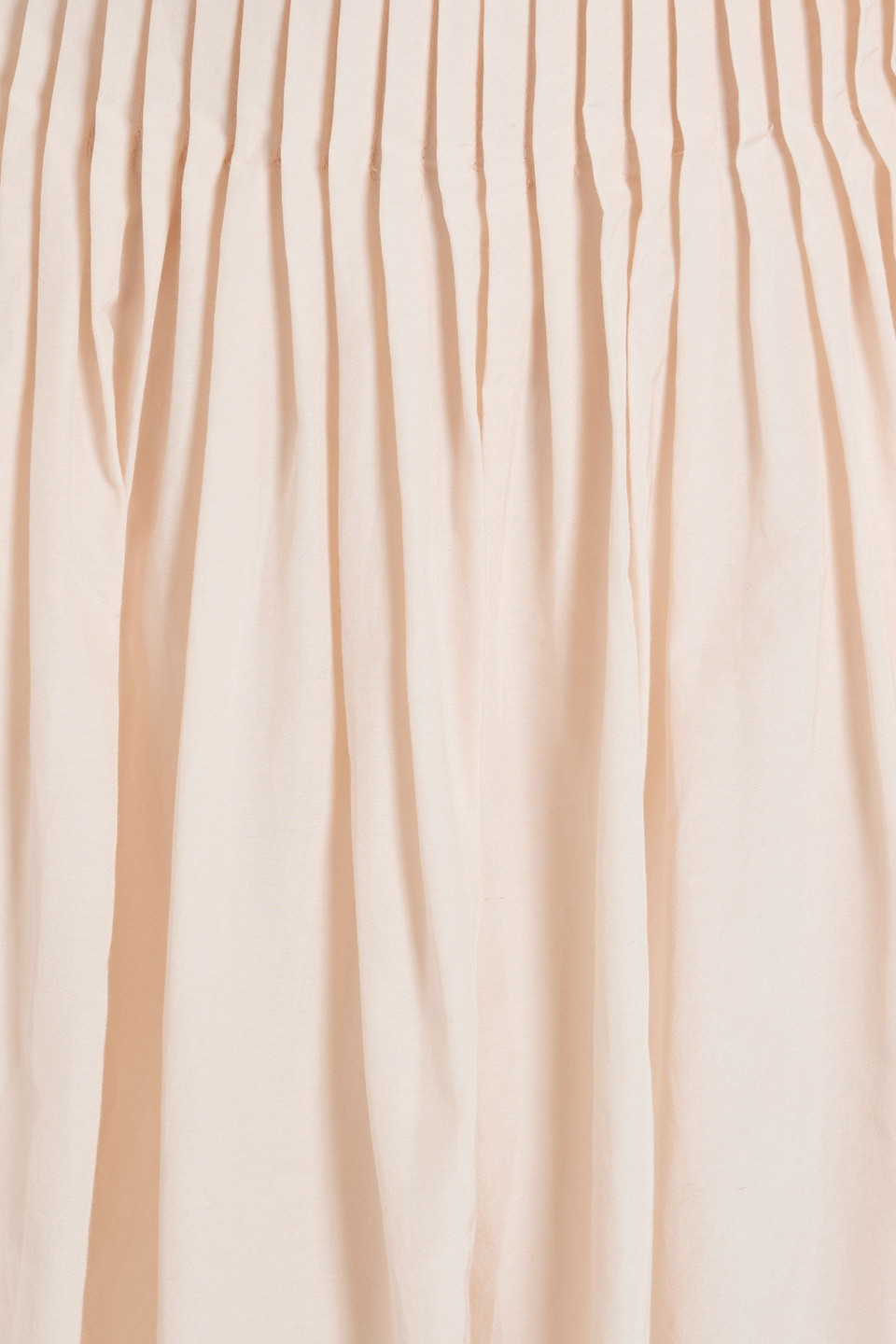 Shop Loulou Studio Artemis Pleated Cotton And Silk-blend Midi Skirt In Blush