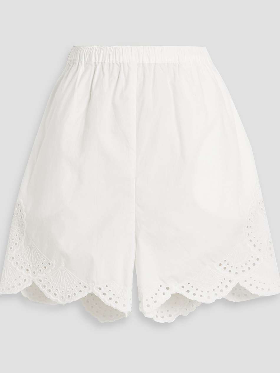 aurora broderie anglaise cotton shorts