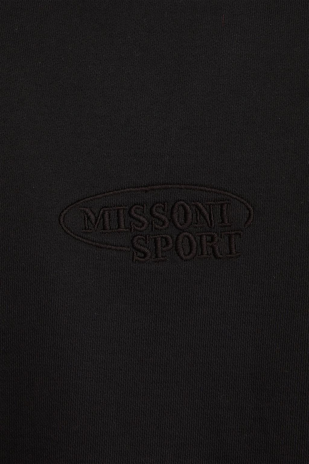 MISSONI كنزة هودي من قطن تيري فرنسي مطاطي