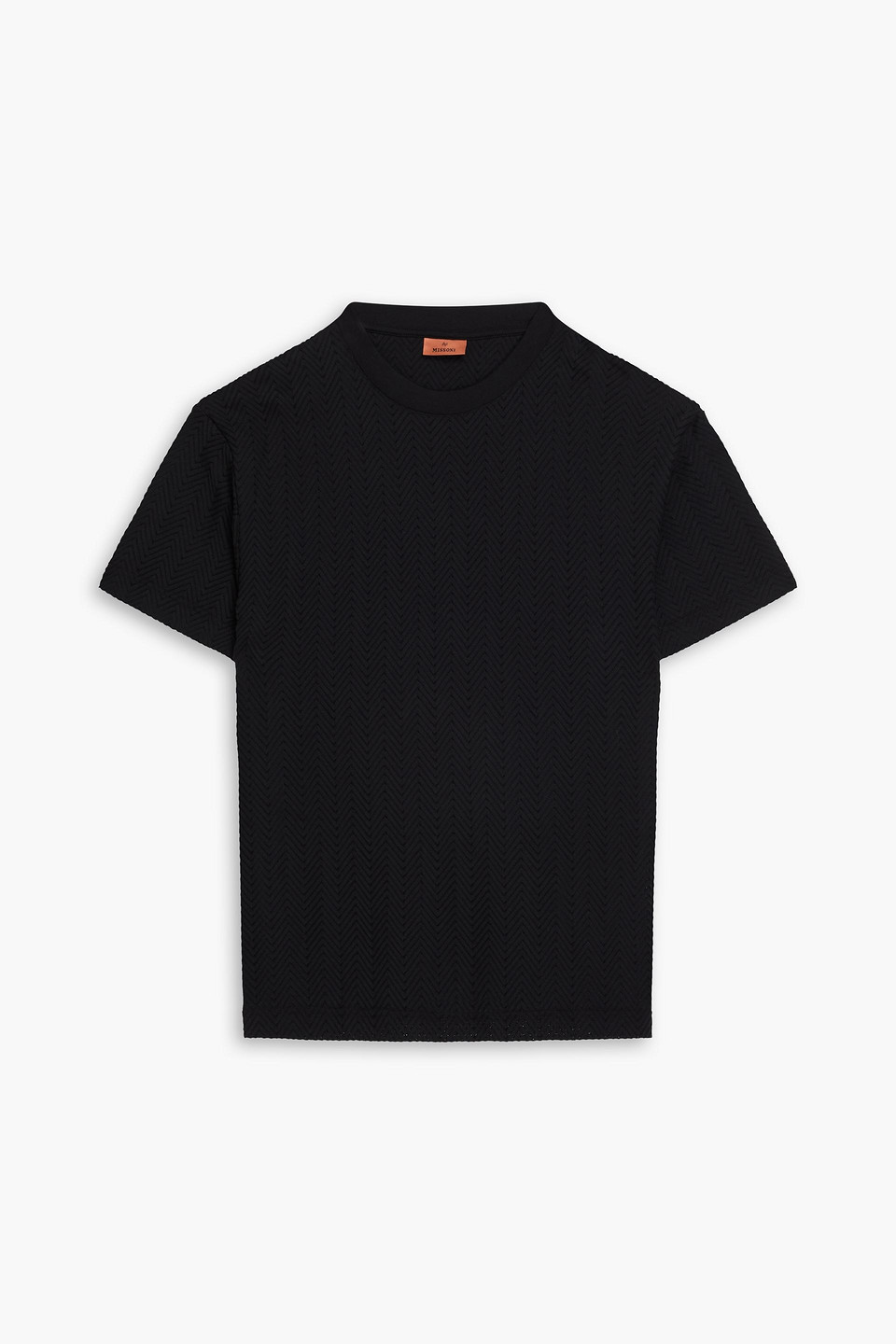 Missoni - Crochet-knit cotton-blend T-shirt - Black - S