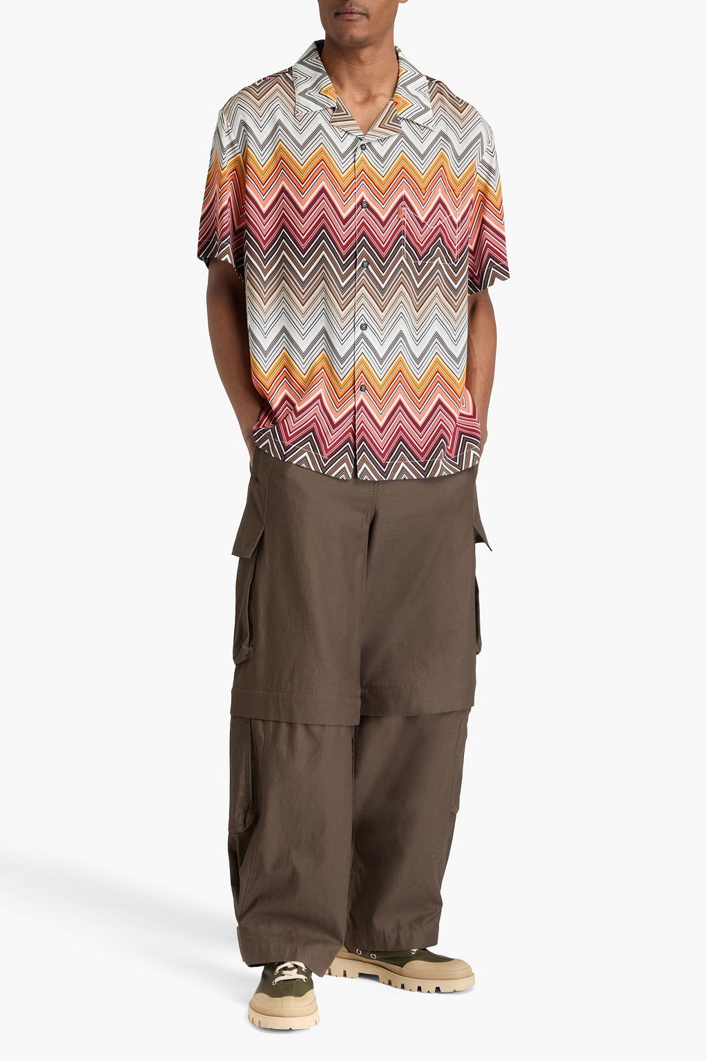 MISSONI Printed crepe shirt