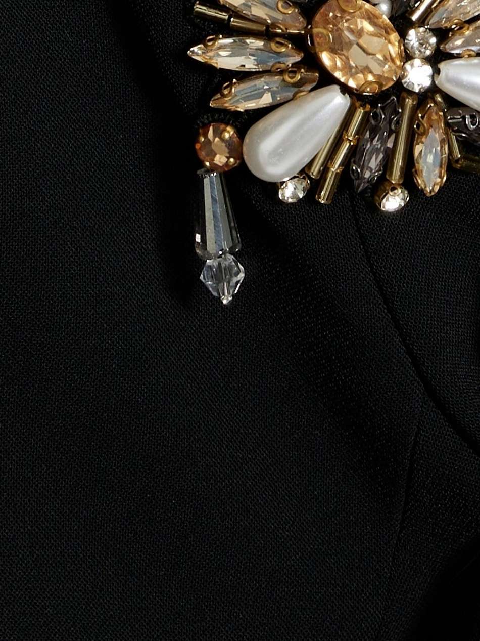 kay embellished crepe mini dress
