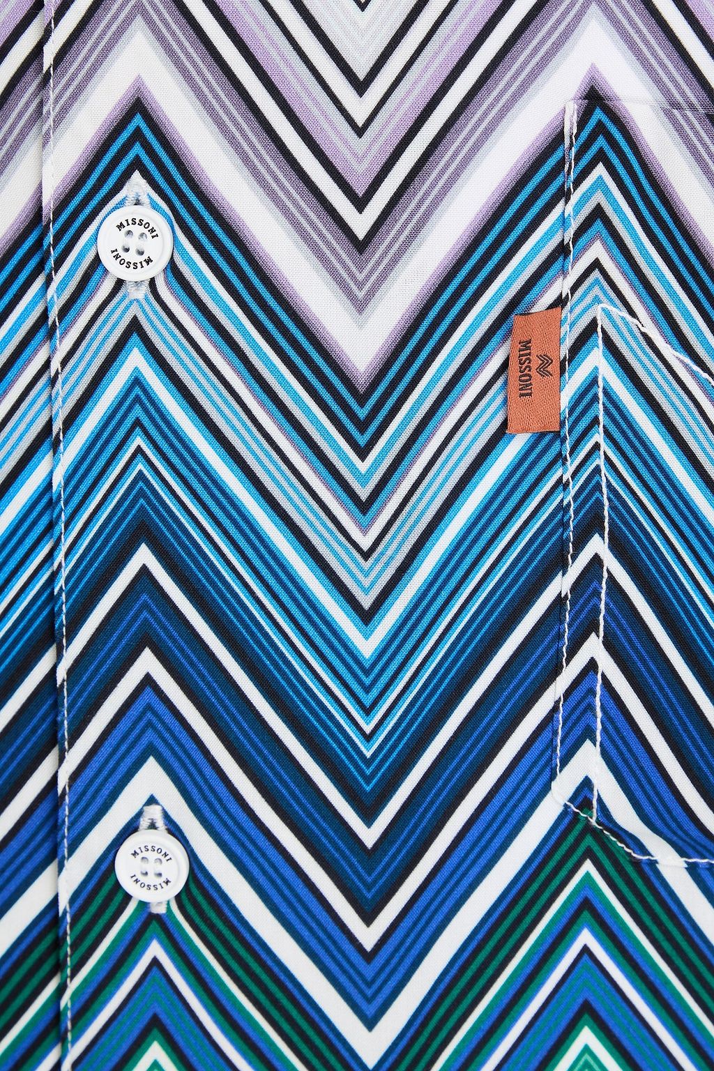 MISSONI Printed crepe shirt