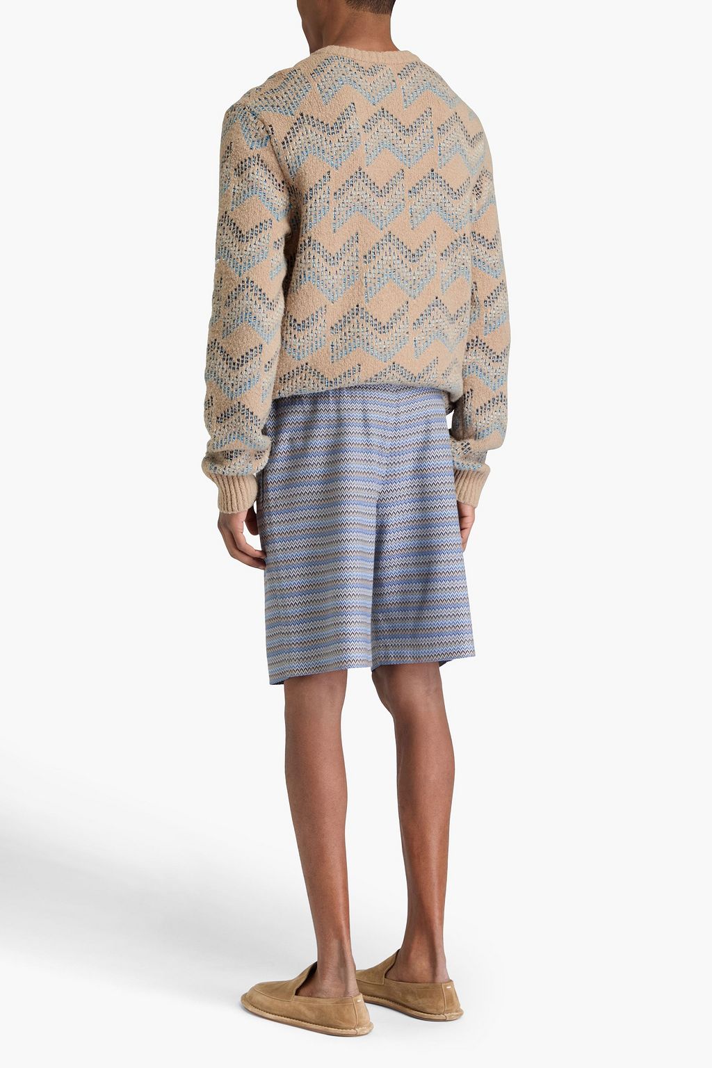 MISSONI كنزة رياضية من مزيج من القطن بحبكة الجاكار