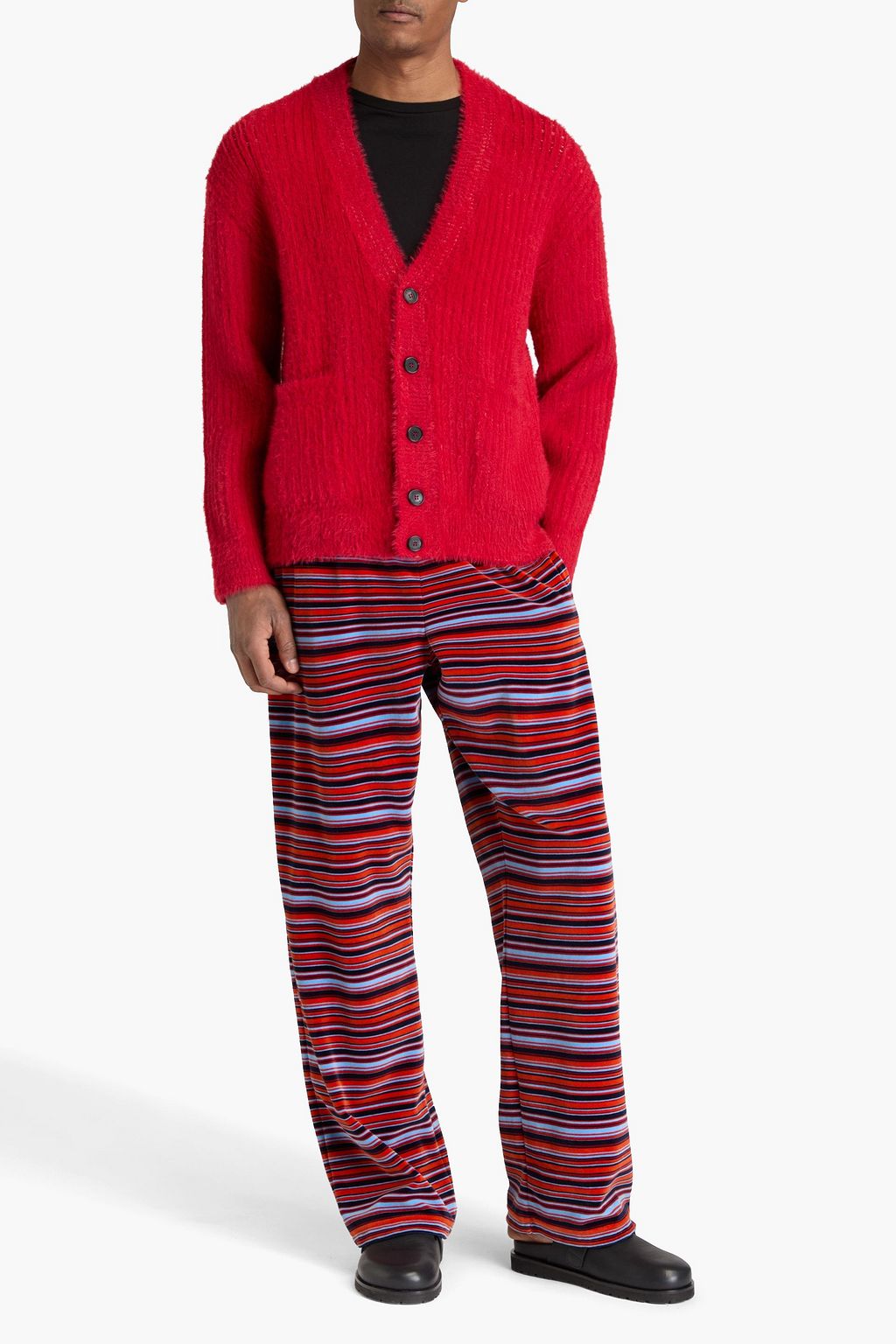 MISSONI كارديغان من نسيج بحبكة مضلّعة وتصميم ممشّط