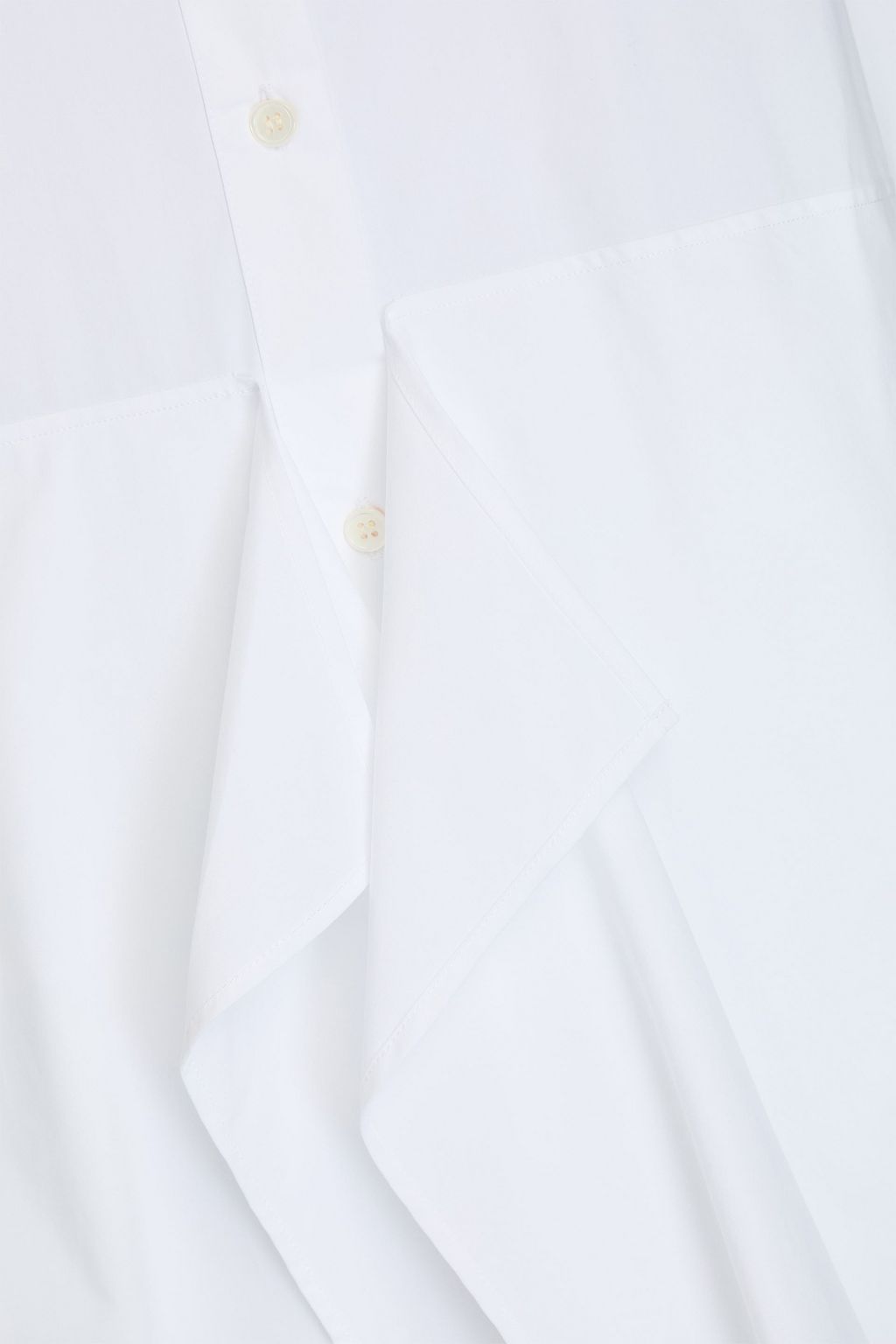 JW ANDERSON Drapiertes Hemd aus Baumwollpopeline mit Cut-outs