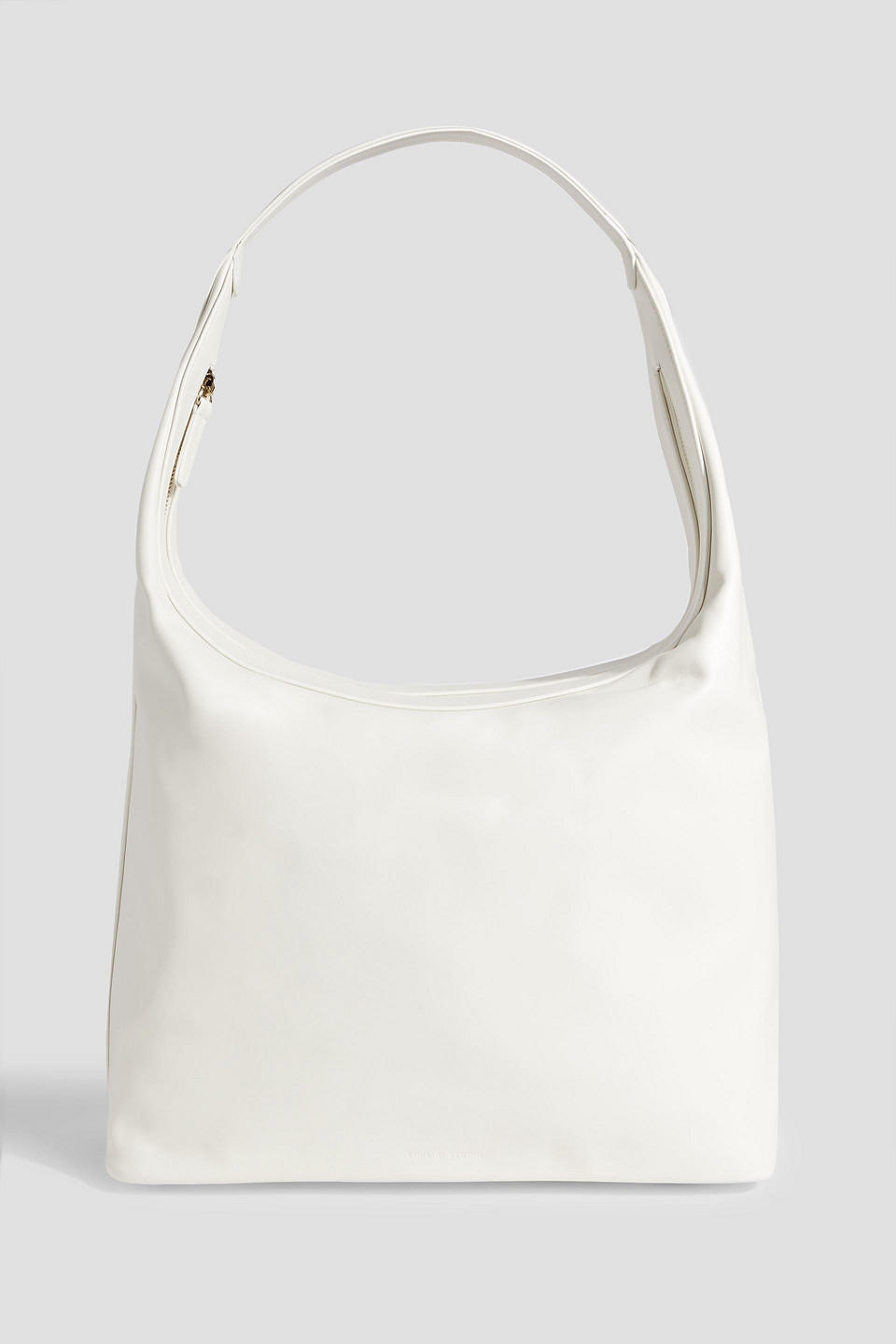 Loulou Studio Mila Leather Shoulder Bag In Off-white