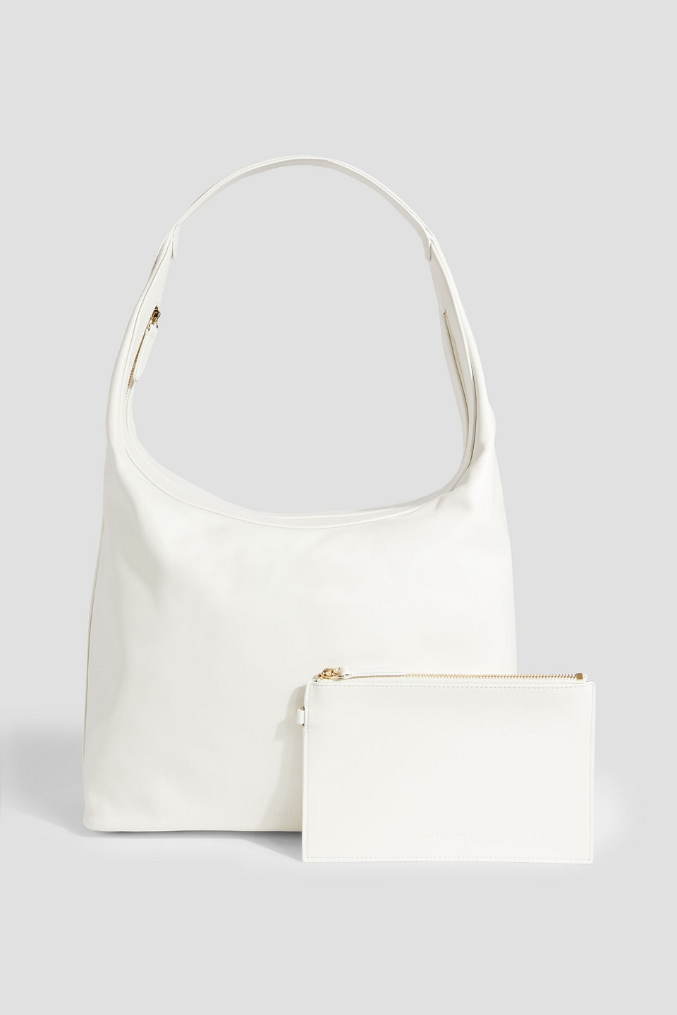Loulou Studio Mila Leather Shoulder Bag In Off-white